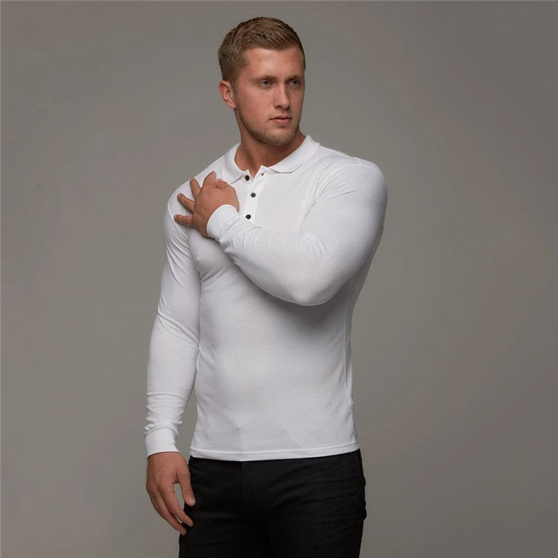 JAKETT – Slim-Fit Long-Sleeve Polo