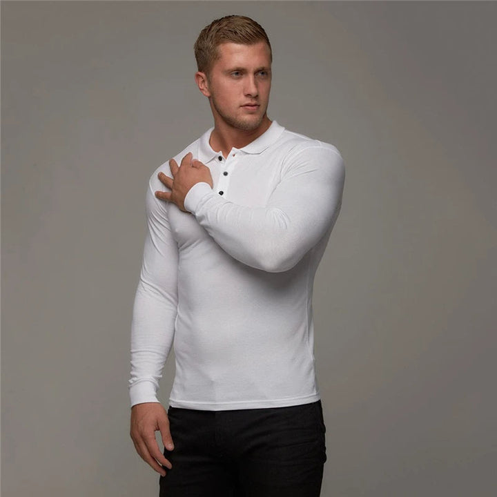 JAKETT – Slim-Fit Long-Sleeve Polo