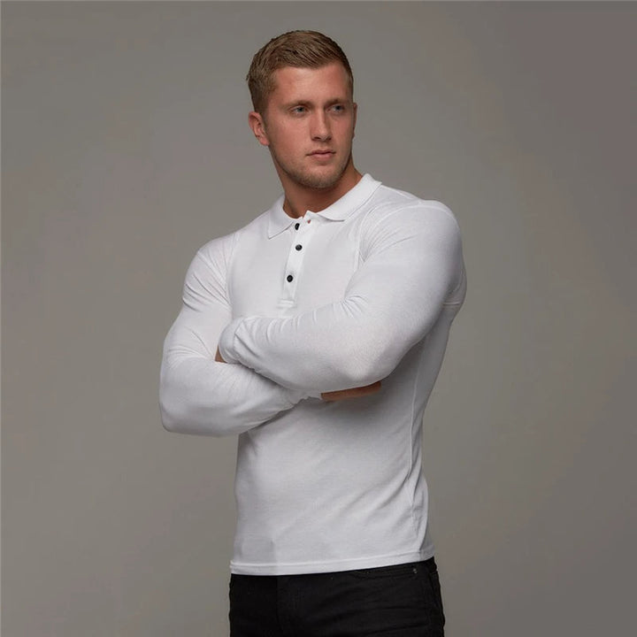 JAKETT – Slim-Fit Long-Sleeve Polo