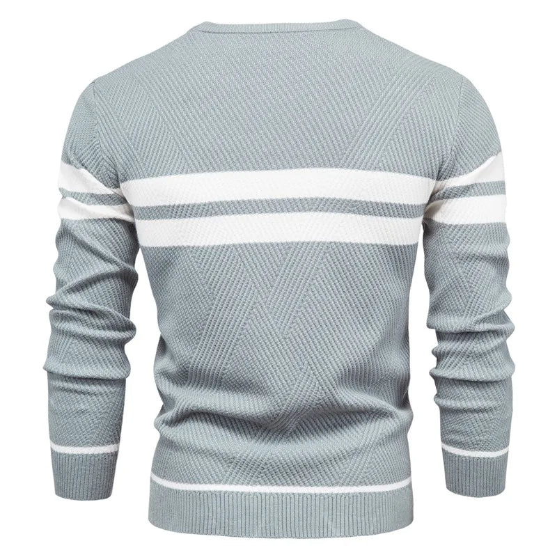 NOUD - Herren Gestreifter Strickpullover