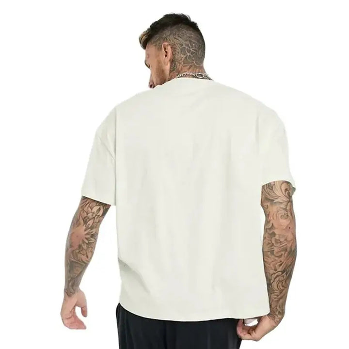 JERSEY - Herren Oversized Baumwolle Basic T-Shirt