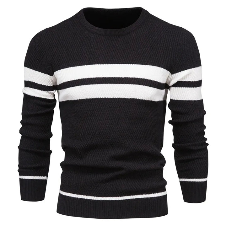 NOUD - Herren Gestreifter Strickpullover