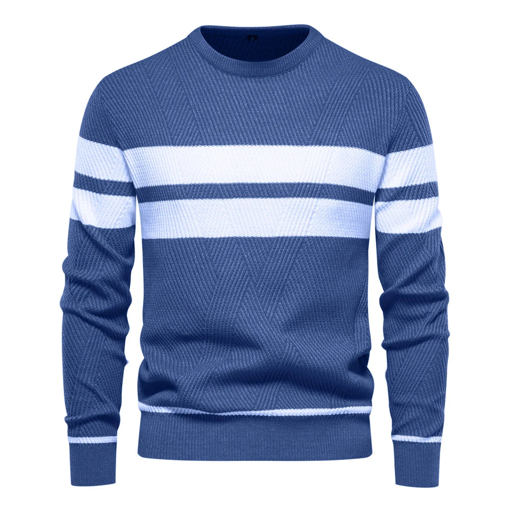 NOUD - Herren Gestreifter Strickpullover