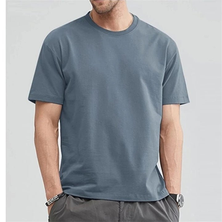 BEHLI - Herren Regular Fit Baumwolle Basic T-Shirt