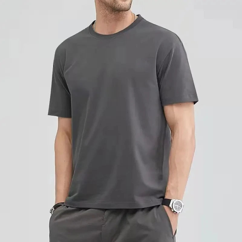 BEHLI - Herren Regular Fit Baumwolle Basic T-Shirt