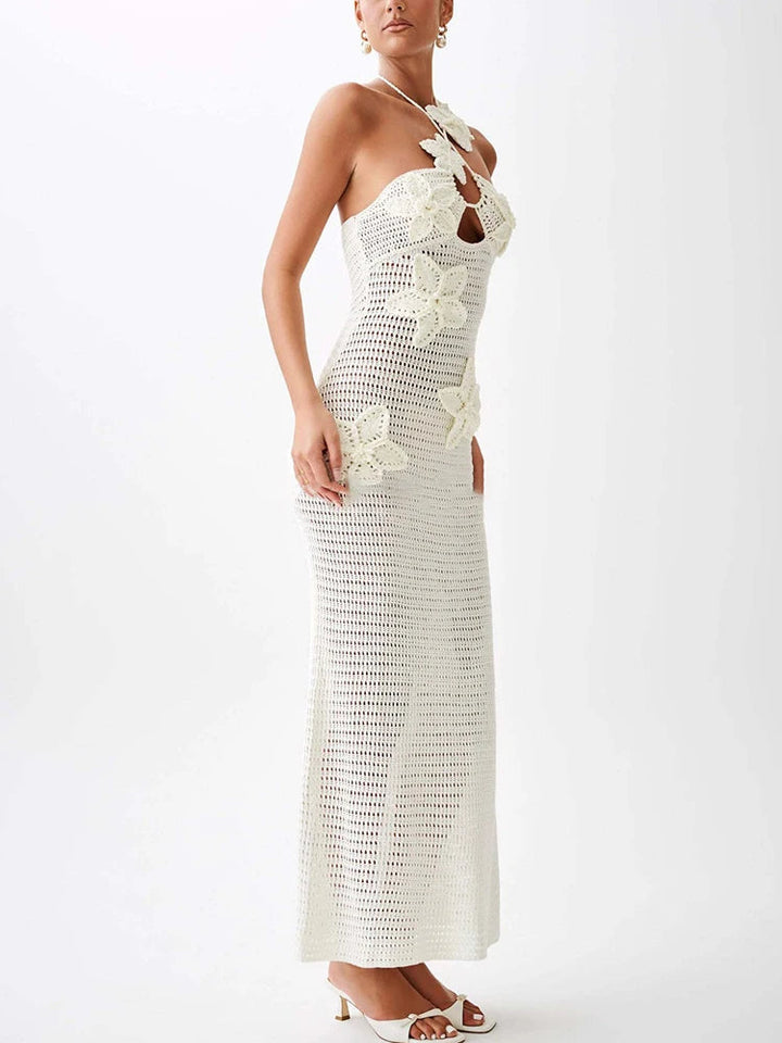 LYRA – Crochet Knit Maxi Dress