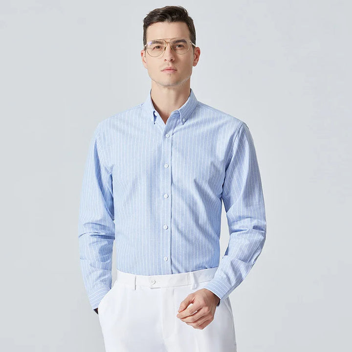 CALLUM – Men's Classic Striped Button-Down Shirt