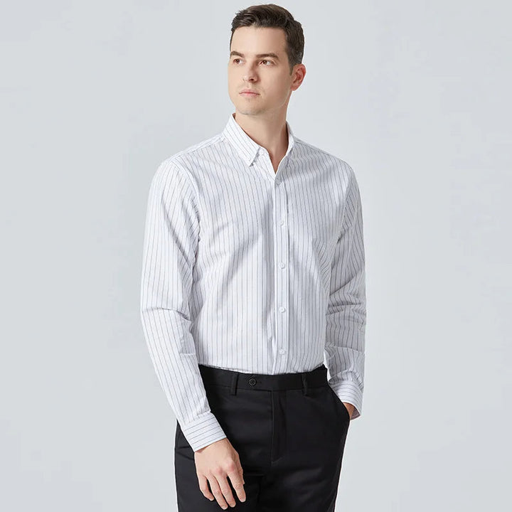 CALLUM – Men's Classic Striped Button-Down Shirt