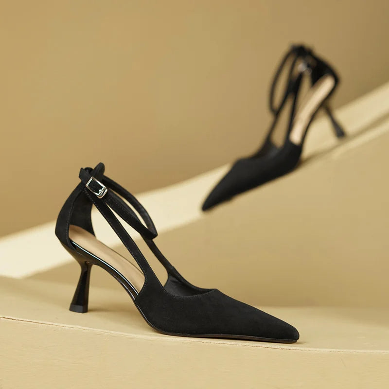 TIANA - Suede Pointed Heels