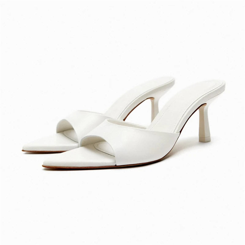 NOA – Women's Open-Toe Slip-On Heeled Mules