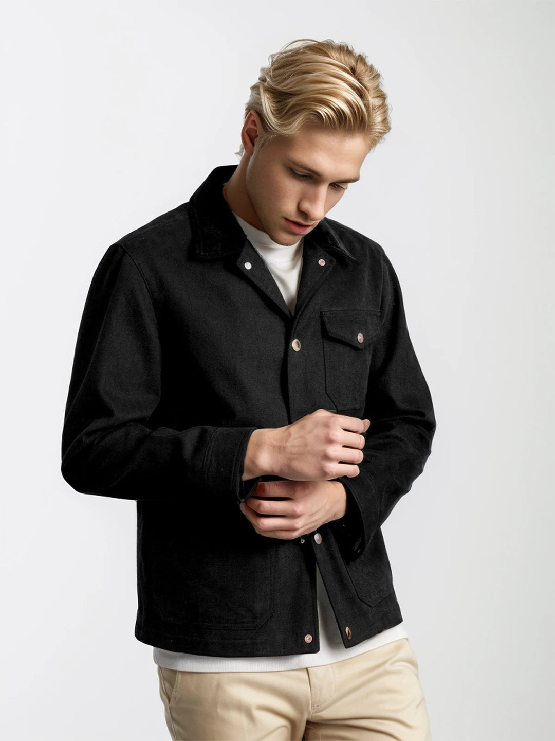 LUCA – Men’s Minimalist Button-Up Jacket