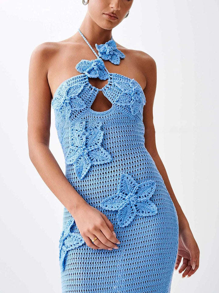 LYRA – Crochet Knit Maxi Dress