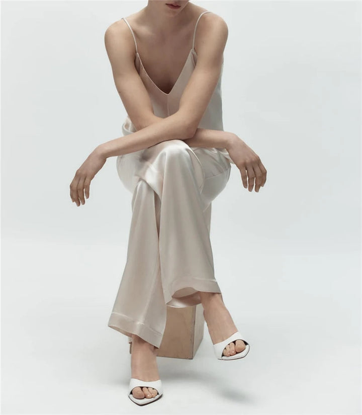 NOA – Women's Open-Toe Slip-On Heeled Mules