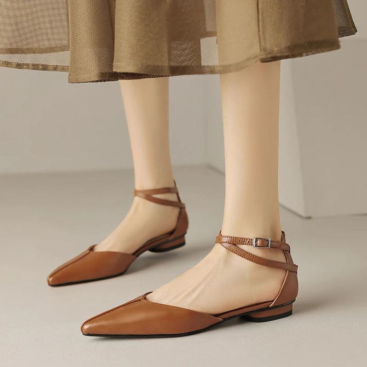ARVINA – Leather Pointed Toe Flats