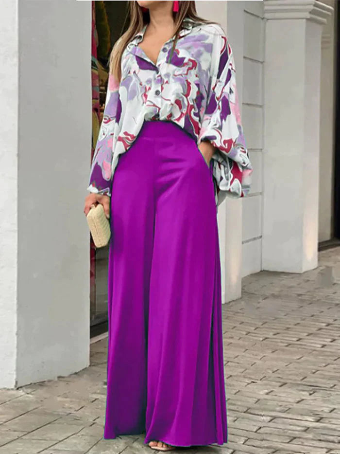 NEVIAH - Women's Two-Piece Floral Set