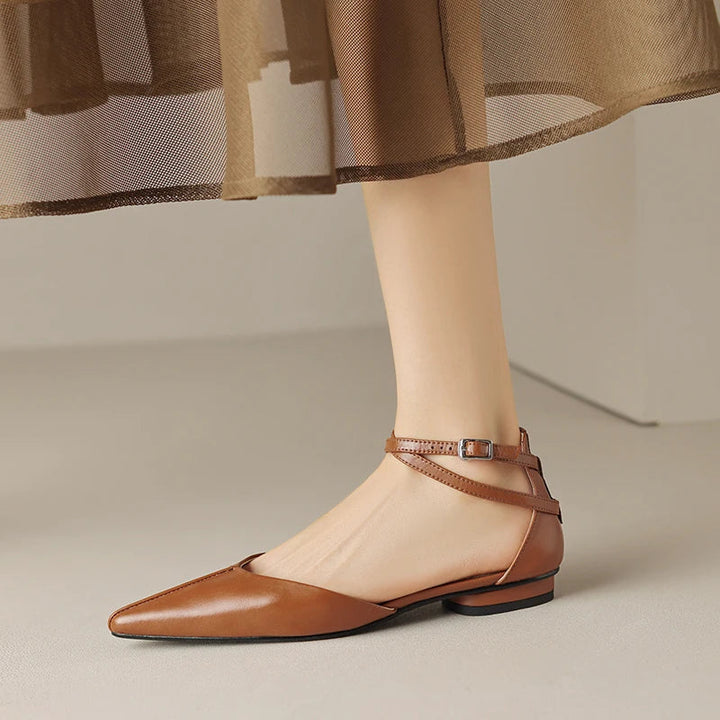ARVINA – Leather Pointed Toe Flats