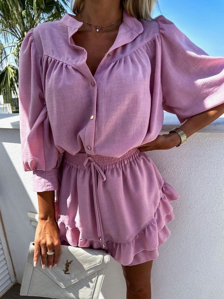 MILA – Ruffled Summer Co-Ord Set