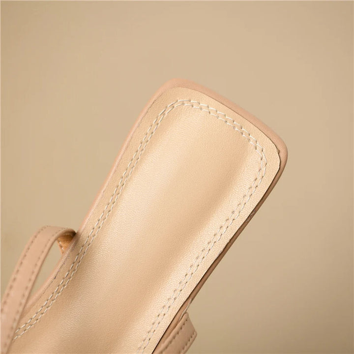 VIOALA - Leather Ankle Strap Sandals