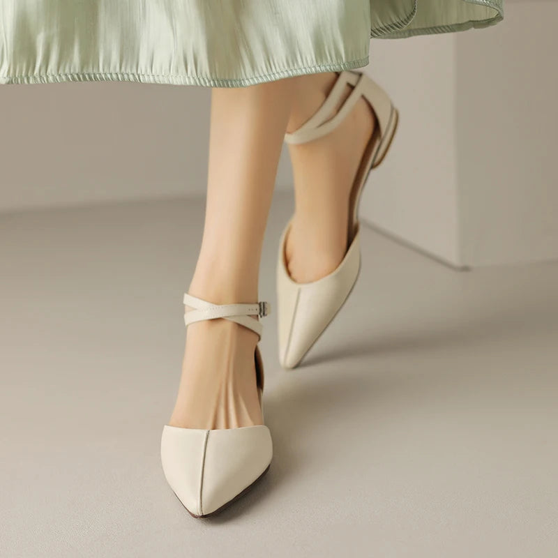 ARVINA – Leather Pointed Toe Flats