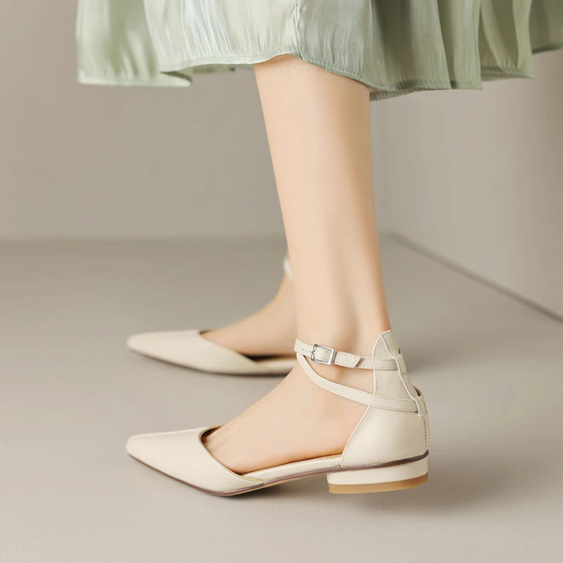 ARVINA – Leather Pointed Toe Flats