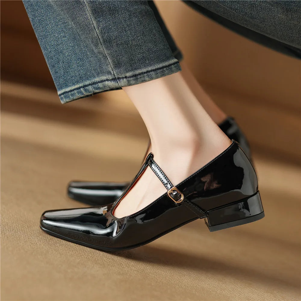 GRACE – Women’s Vintage Leather Mary Janes
