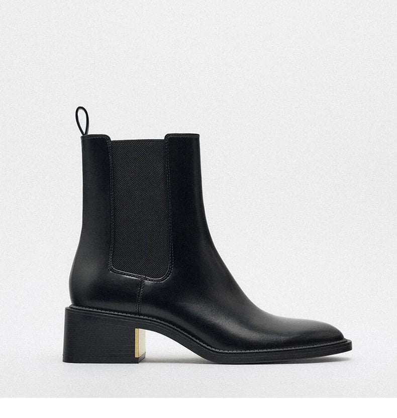PEAQ - Women's Leather Chelsea Ankle Boots