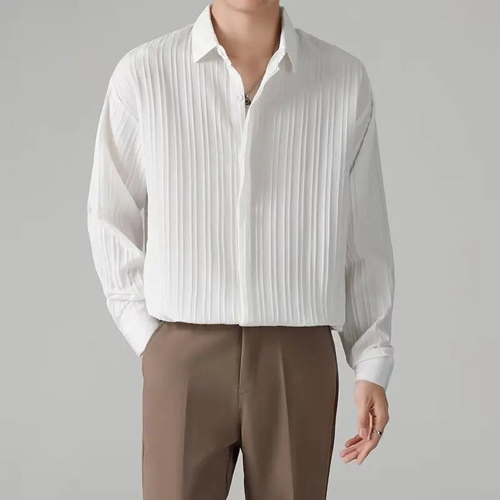 OLIVERS – Pleated Long Sleeve Shirt