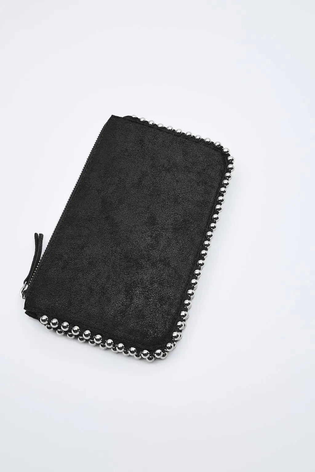 ONYX – Studded Black Clutch with Chain Strap