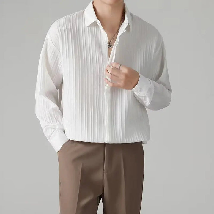OLIVERS – Pleated Long Sleeve Shirt