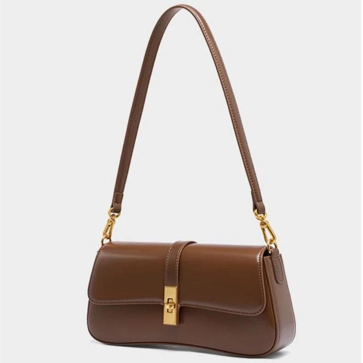 SIEMA – Brown Leather Shoulder Bag