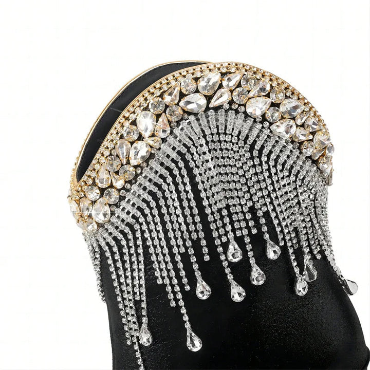 ABELINE - Rhinestone Fringe Western Boots