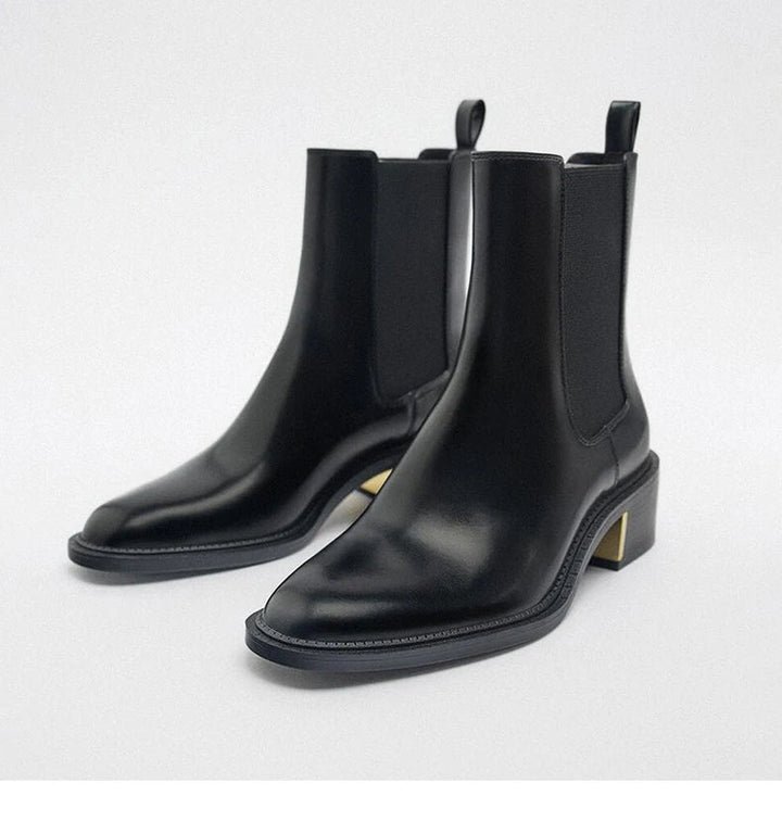 PEAQ - Women's Leather Chelsea Ankle Boots