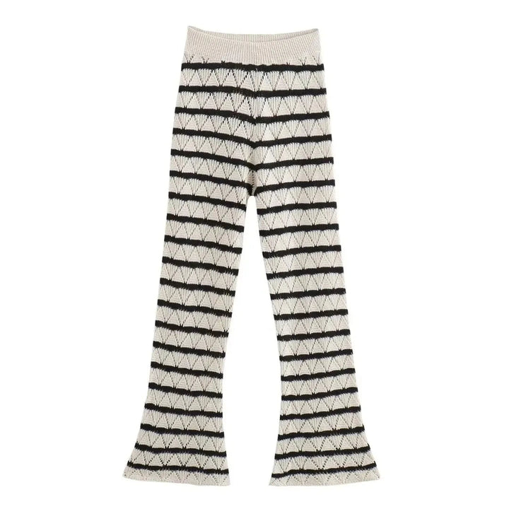 LOTTIE - Women's Striped Knit Lounge Set