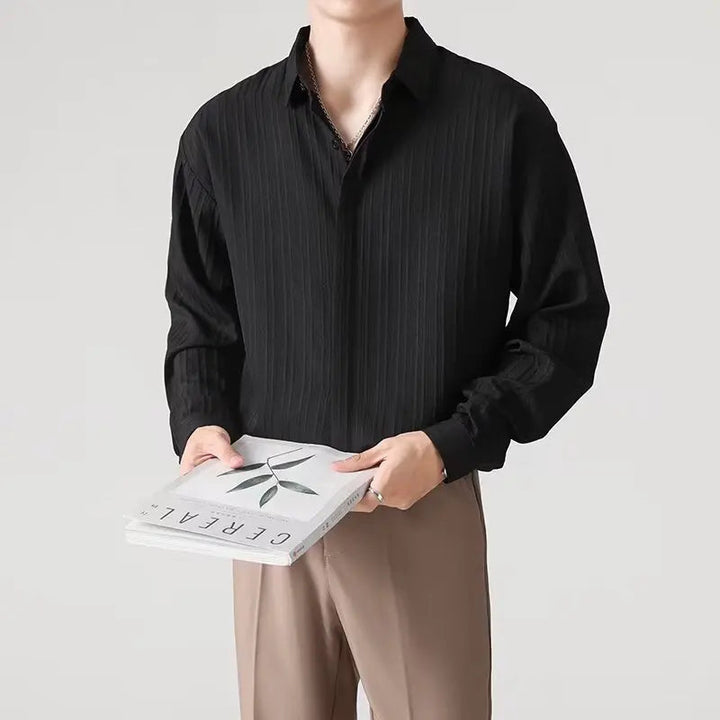 OLIVERS – Pleated Long Sleeve Shirt