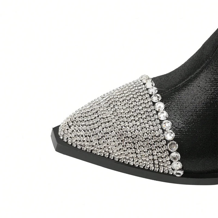 ABELINE - Rhinestone Fringe Western Boots