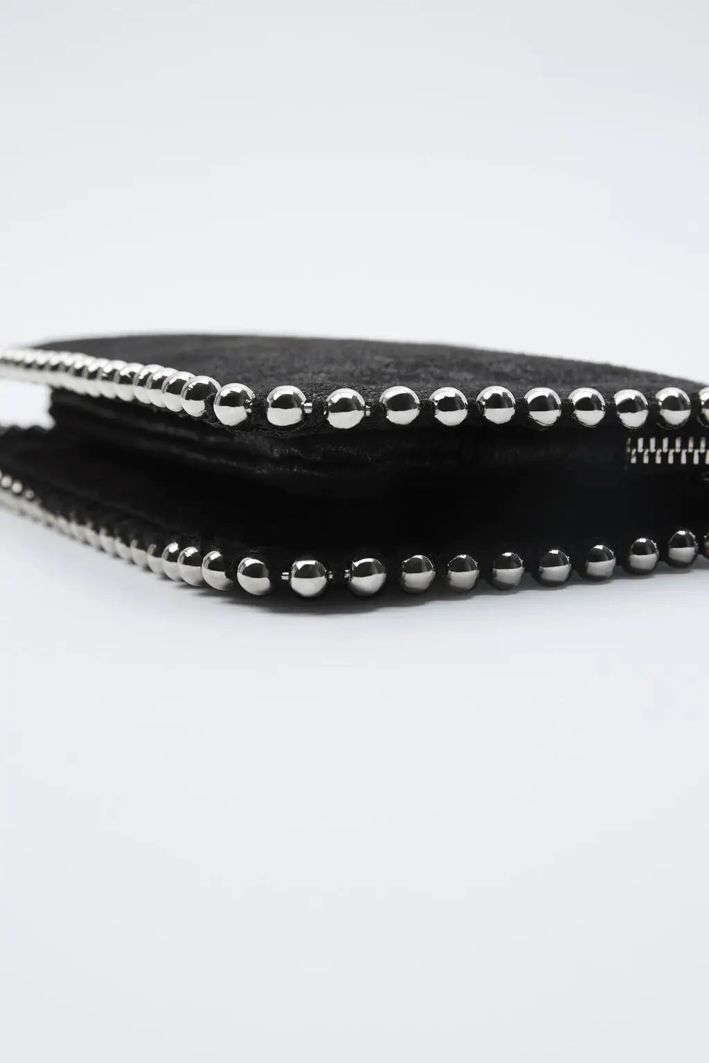 ONYX – Studded Black Clutch with Chain Strap