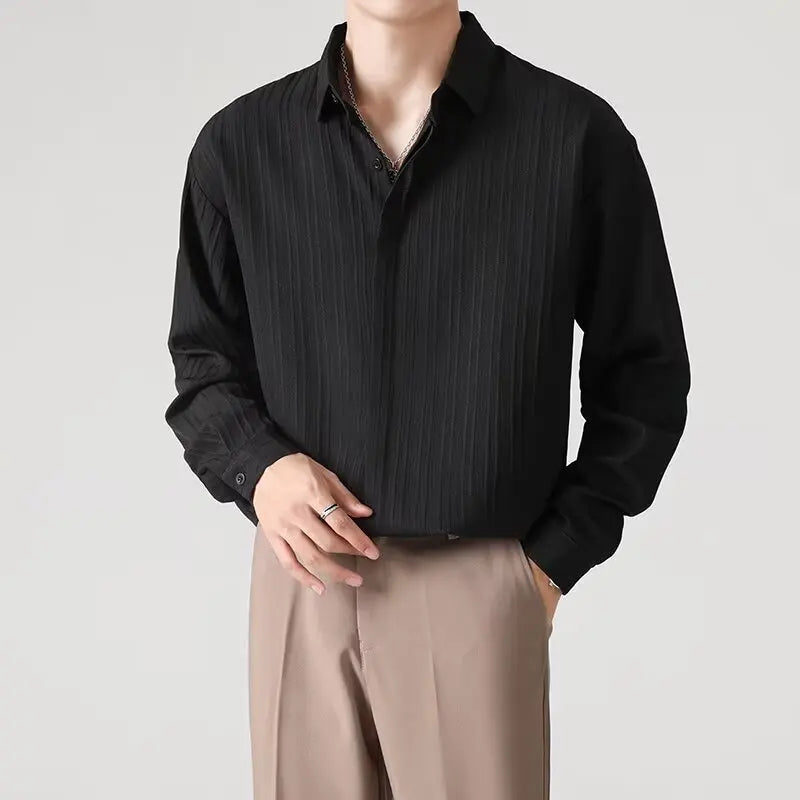 OLIVERS – Pleated Long Sleeve Shirt