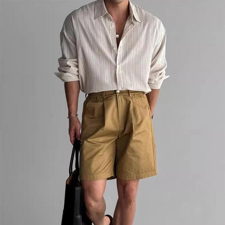 CALLUM – Men’s Striped Casual Button-Down Shirt