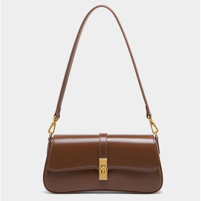 SIEMA – Brown Leather Shoulder Bag