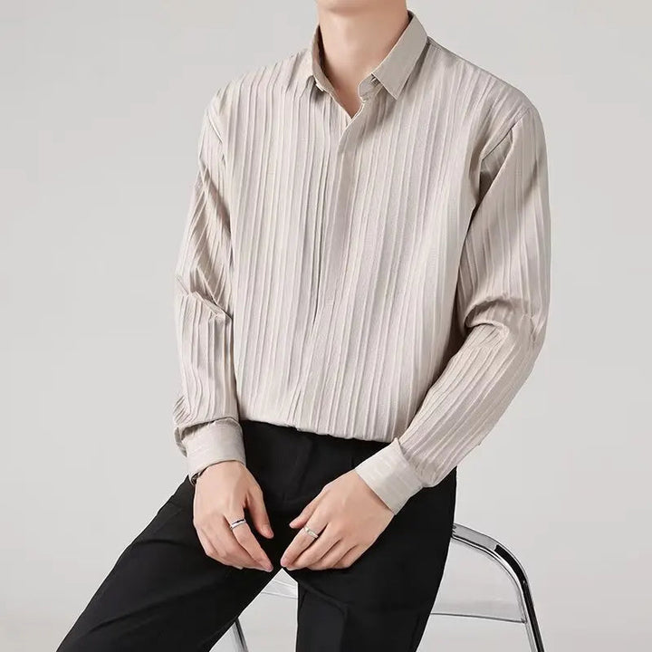 OLIVERS – Pleated Long Sleeve Shirt