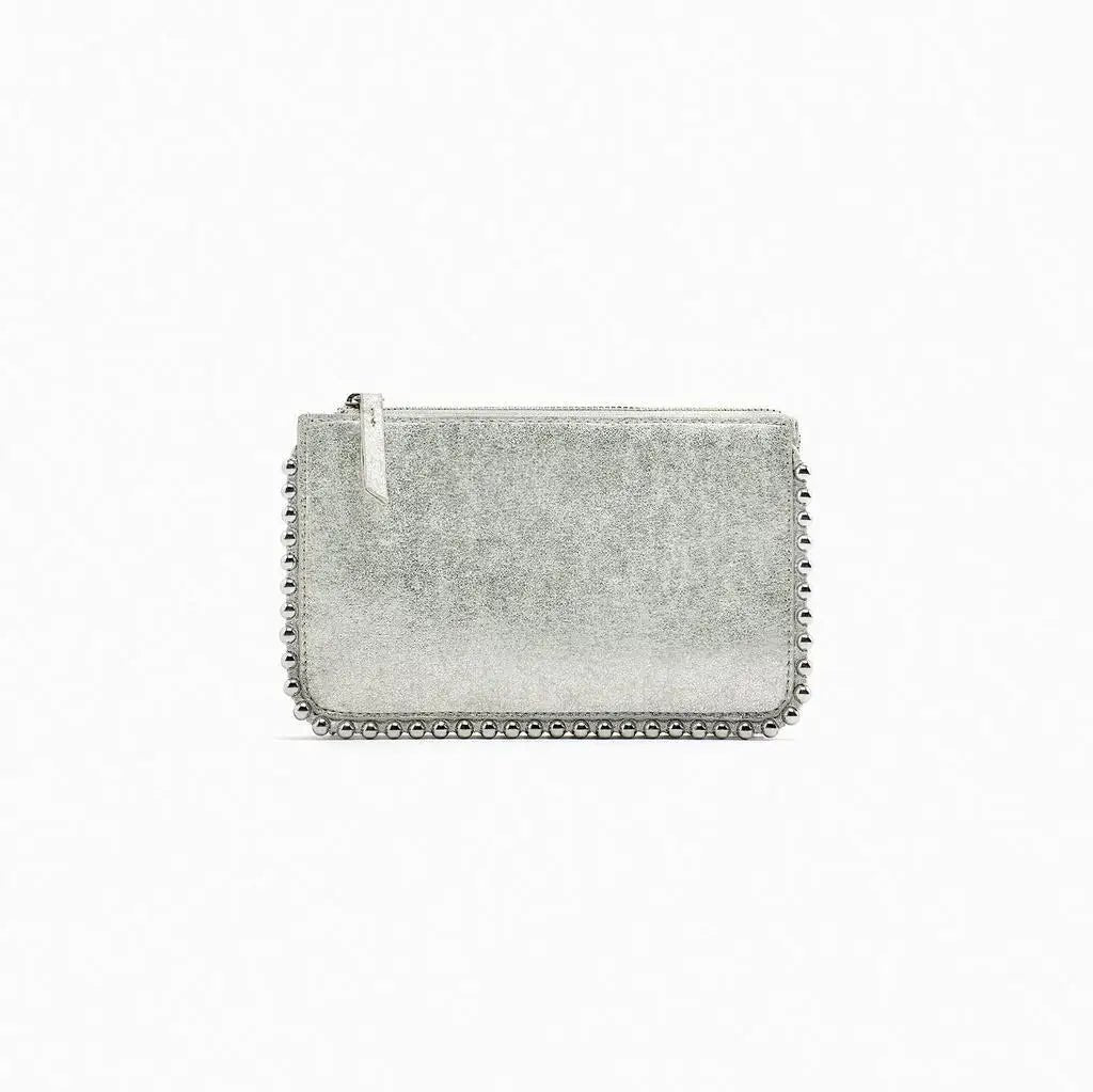 ONYX – Studded Black Clutch with Chain Strap