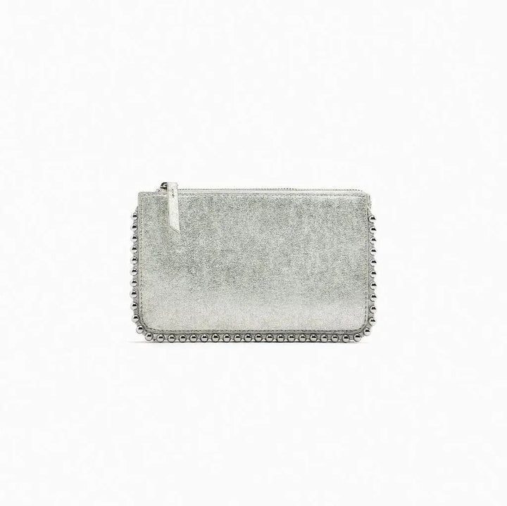 ONYX – Studded Black Clutch with Chain Strap