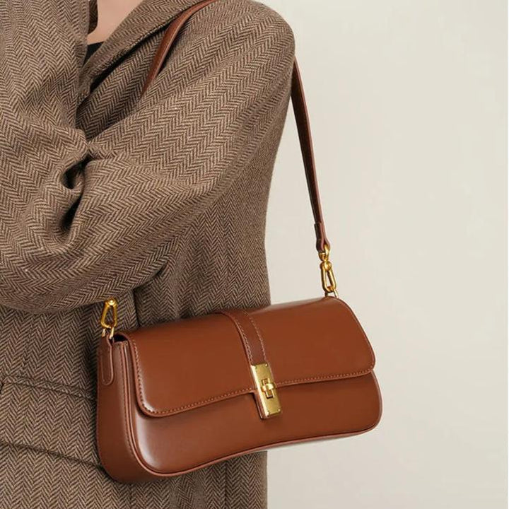 SIEMA – Brown Leather Shoulder Bag