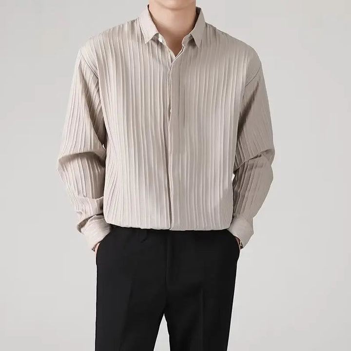 OLIVERS – Pleated Long Sleeve Shirt