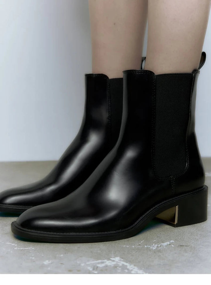 PEAQ - Women's Leather Chelsea Ankle Boots