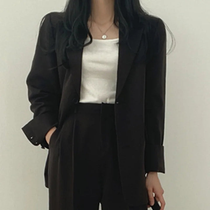 PLAIN – Women’s Blazer and Pants Two-Piece Set
