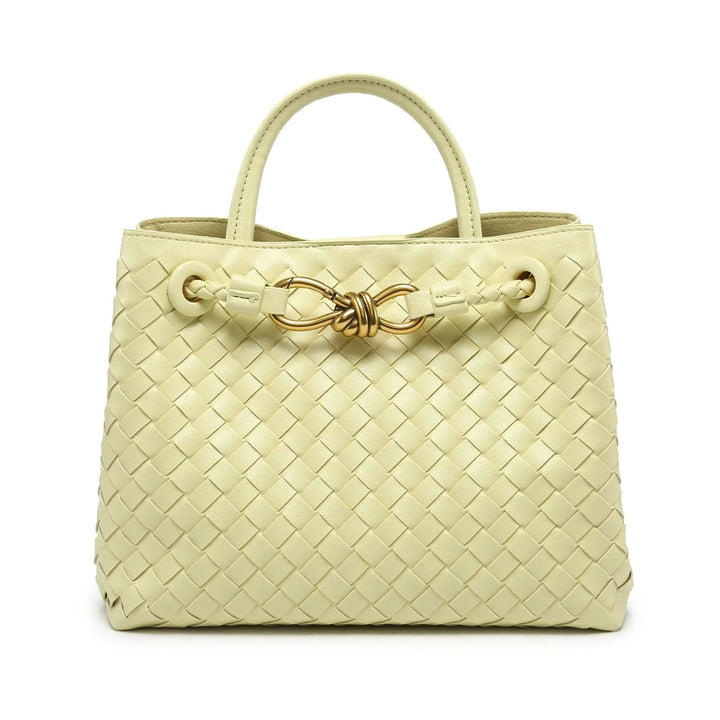 IRIS – Vegan Leather Woven Handbag