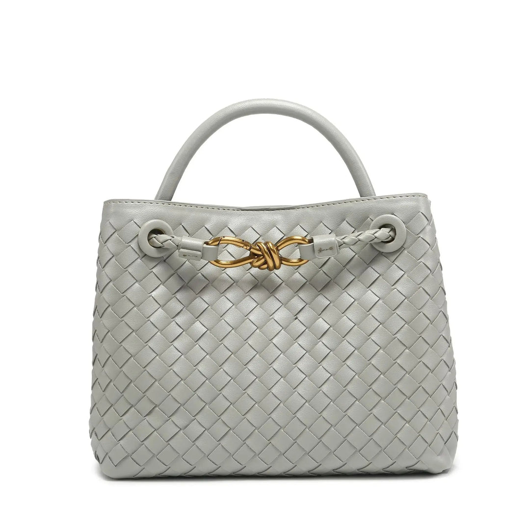 IRIS – Vegan Leather Woven Handbag