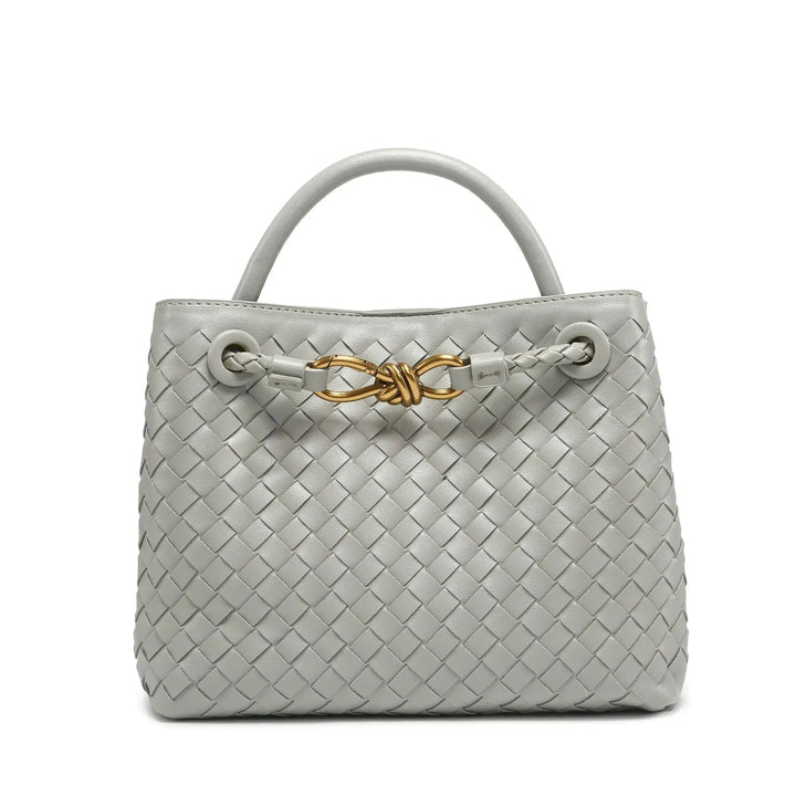 IRIS – Vegan Leather Woven Handbag