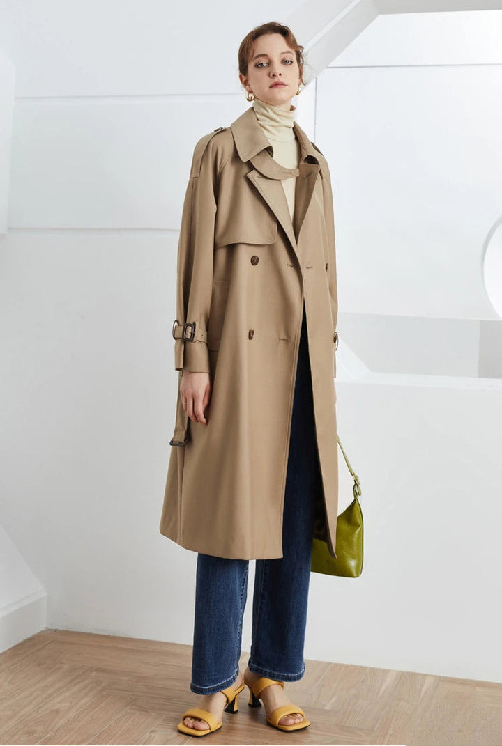 HANNAH – Classic Belted Trench Coat